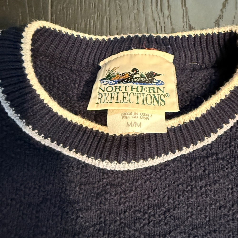 Northern Reflections Dark Blue Crewneck Sweater
